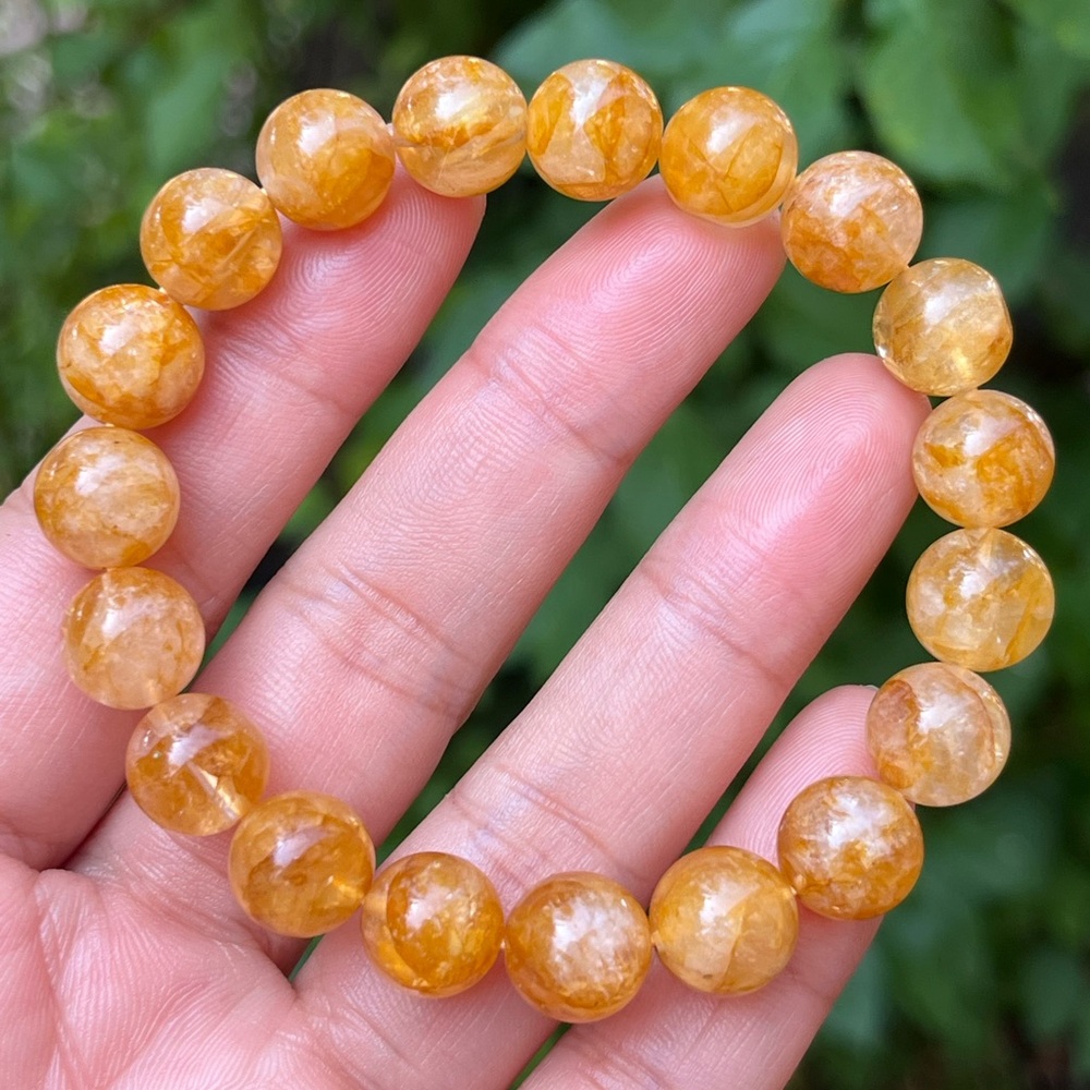 10.5mm strechable‎ golden healer bracelet